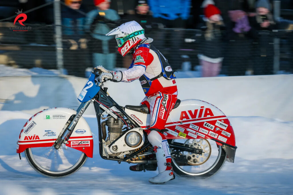 Niek Shcaap in Ornskoldsvik - ijsspeedway