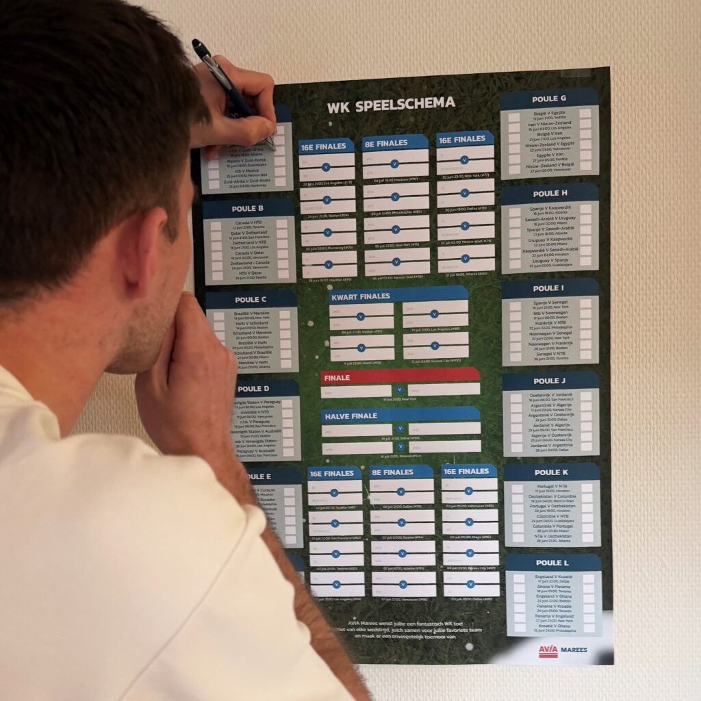 AVIA Marees Speelschema